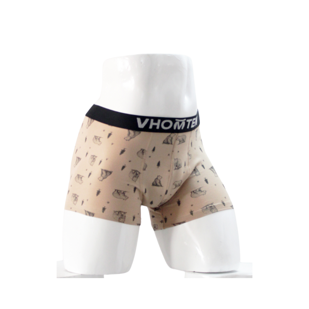 Vhomten Men's Printed Multicolour Underwear / Trunks (Pack of 3)