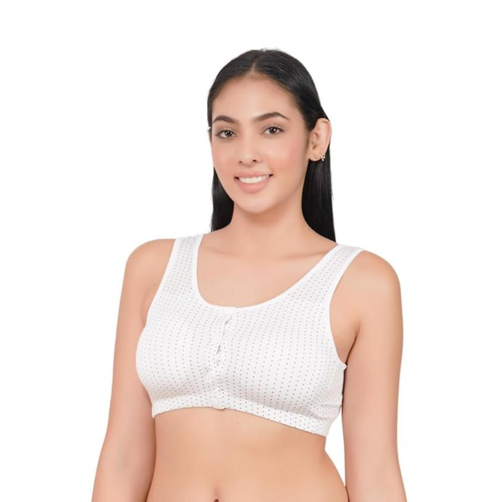 Front Open Cotton Bra – Polka Dot Nursing & Maternity Wear (pack of 1)