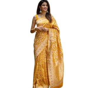 Women's Banarasi Soft Silk Sarees