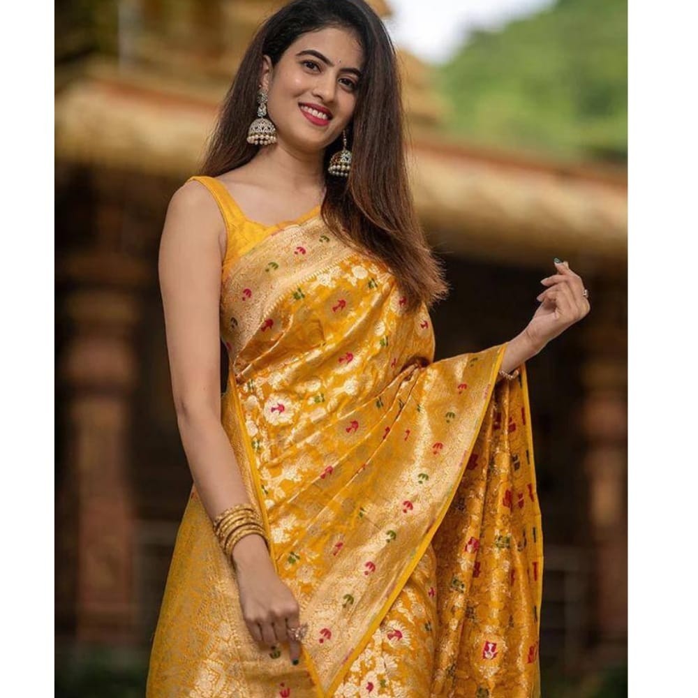Women's Banarasi Soft Silk Sarees