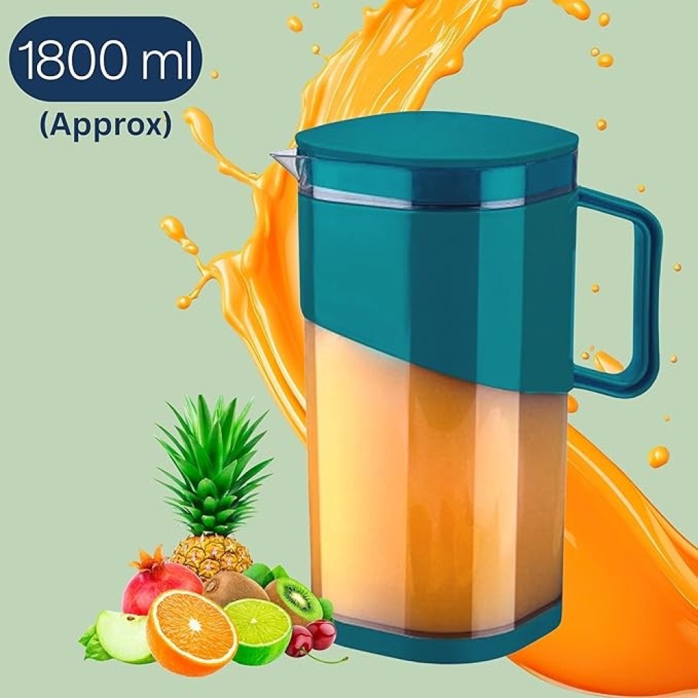 ROYAL EAGLE Plastic Ravish Jug with Lid | Water Jug for Dining Table & Kitchen | Ideal for Serving Ice Tea, , Mocktails, Cocktails & Beverages | Stylish BPA-Free Pitcher– 1800 ml