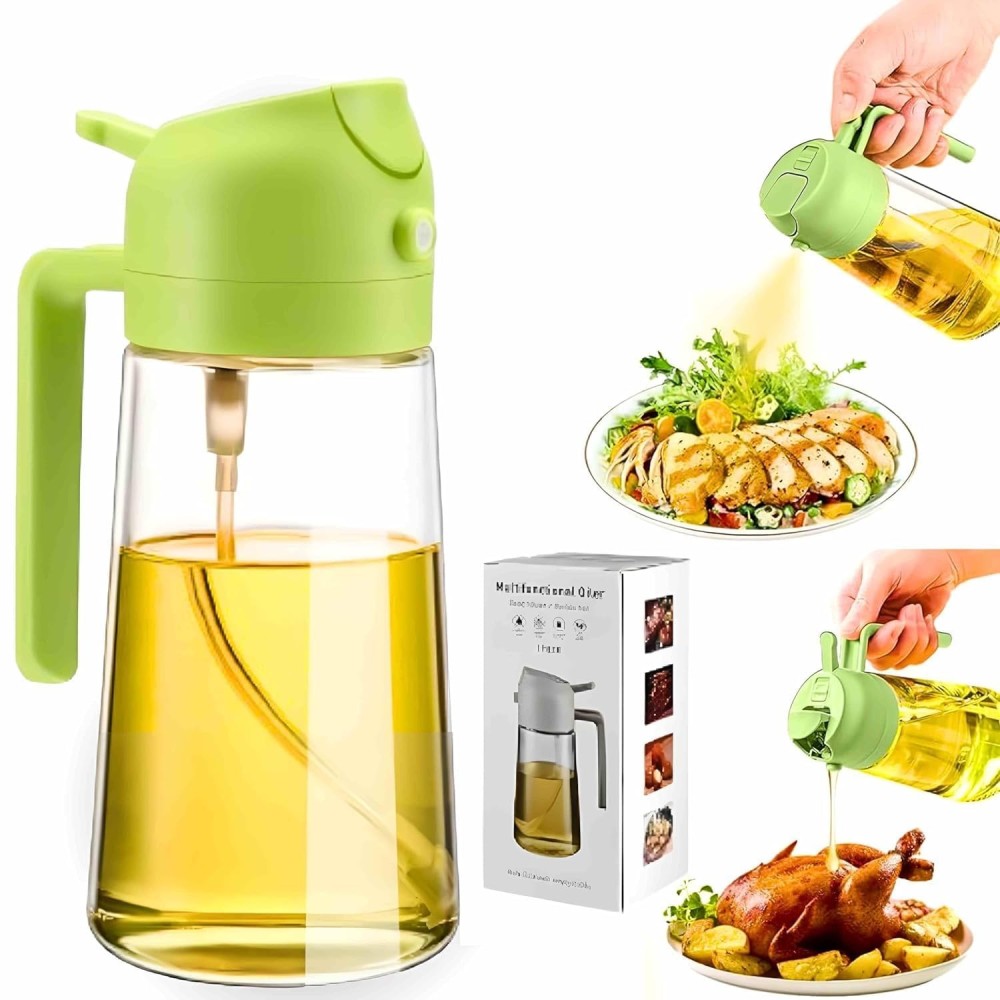 ROYAL EAGLE 2-in-1 Oil Dispenser Bottle | Pour & Spray Function | Leak-Proof  Oil Sprayer for Cooking, BBQ, Salad | 500ml Capacity