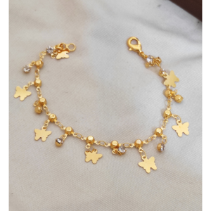 Butterfly Charm Gold Bracelet for Women (Pack of 1)