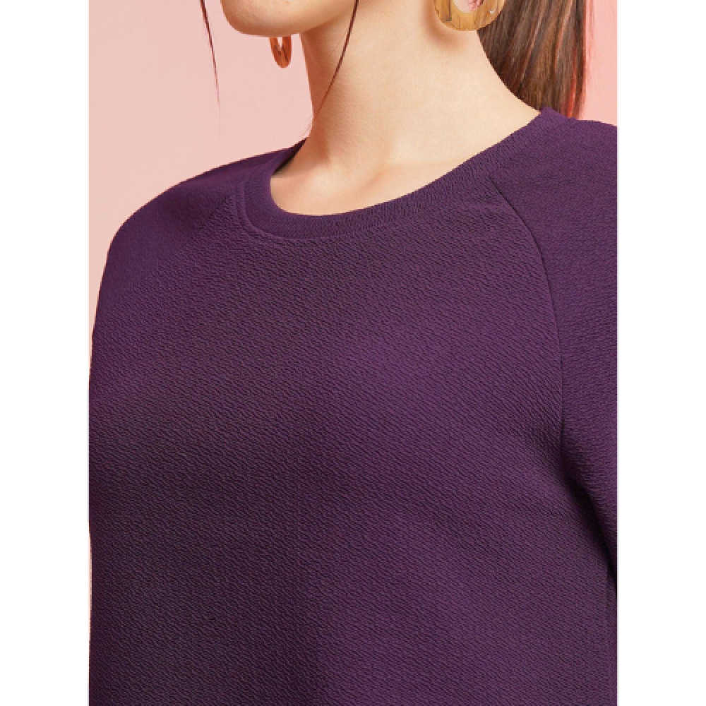 Woman Stylish Cotton Blend Round Neck Co-ords Set ( pack of 1 )