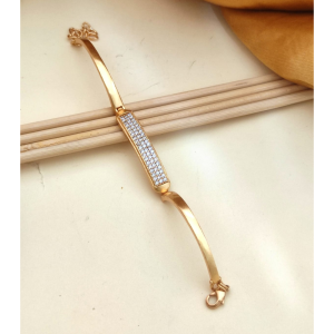Elegant Crystal Bar Gold Bracelet for Women (Pack of 1)